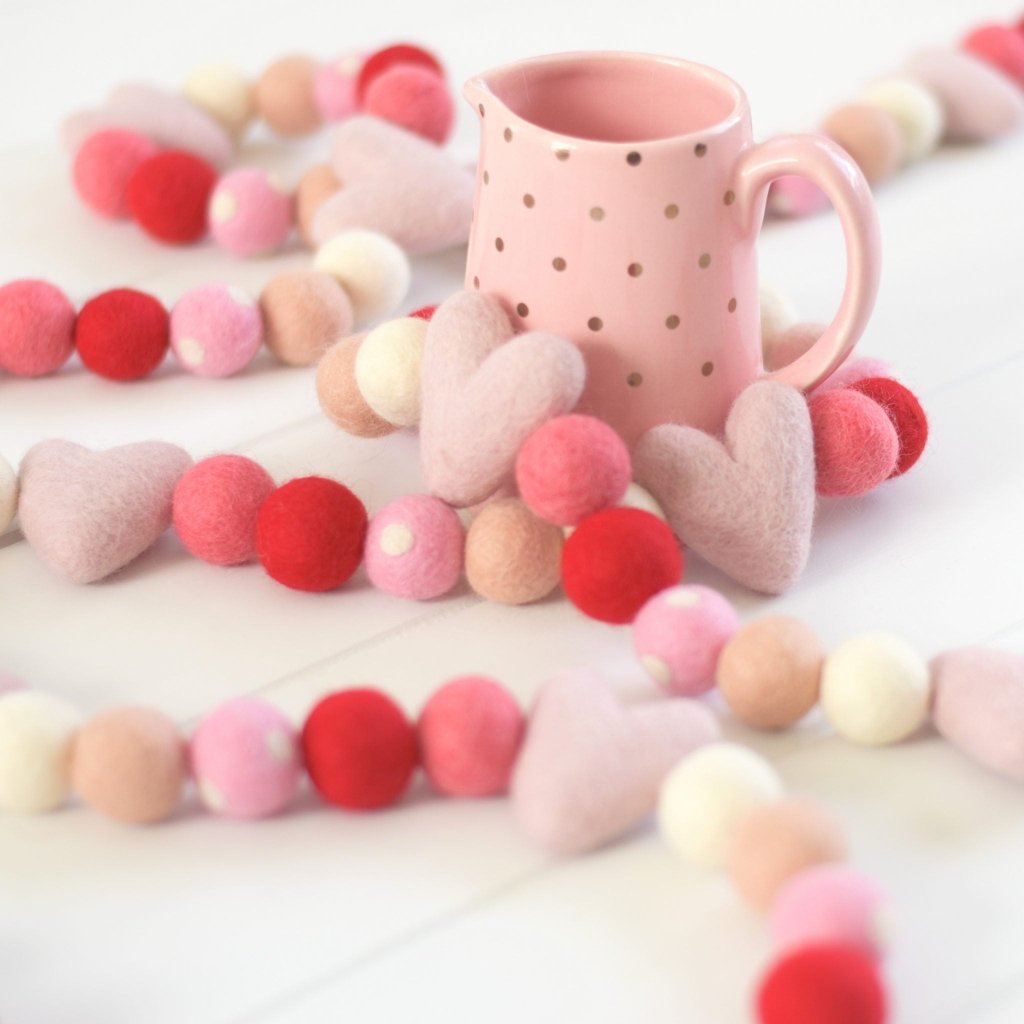 Sweet Nothings Felt Garland - Tik Tak Design Co.
