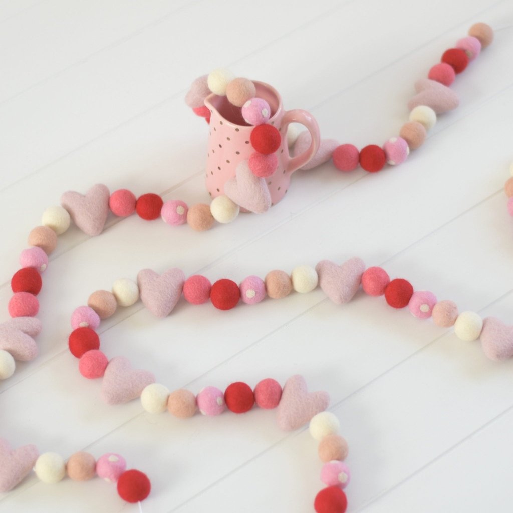 Sweet Nothings Felt Garland - Tik Tak Design Co.