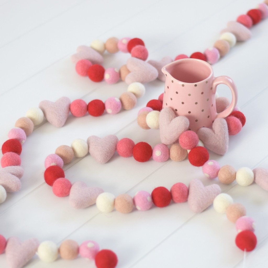 Sweet Nothings Felt Garland - Tik Tak Design Co.