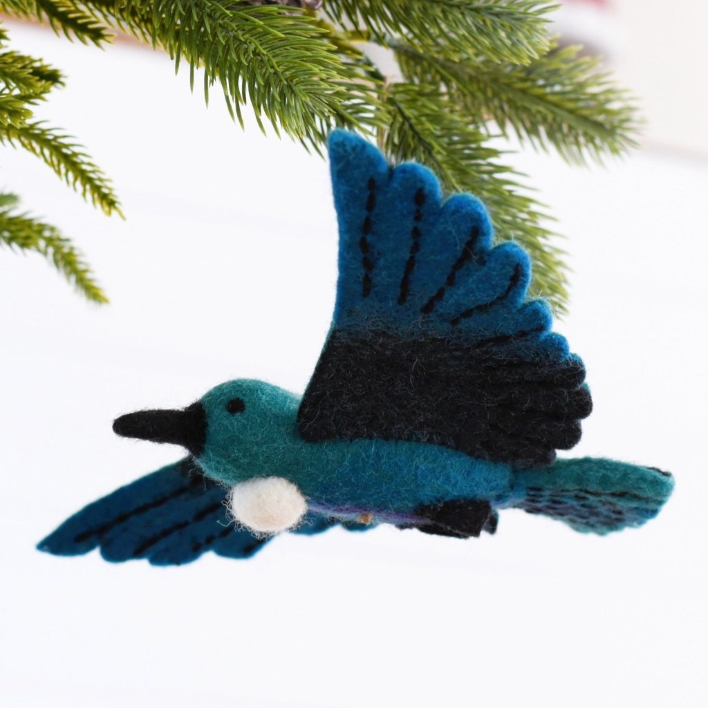 Tūī NZ Native Bird - Hand Felted - Tik Tak Design Co.