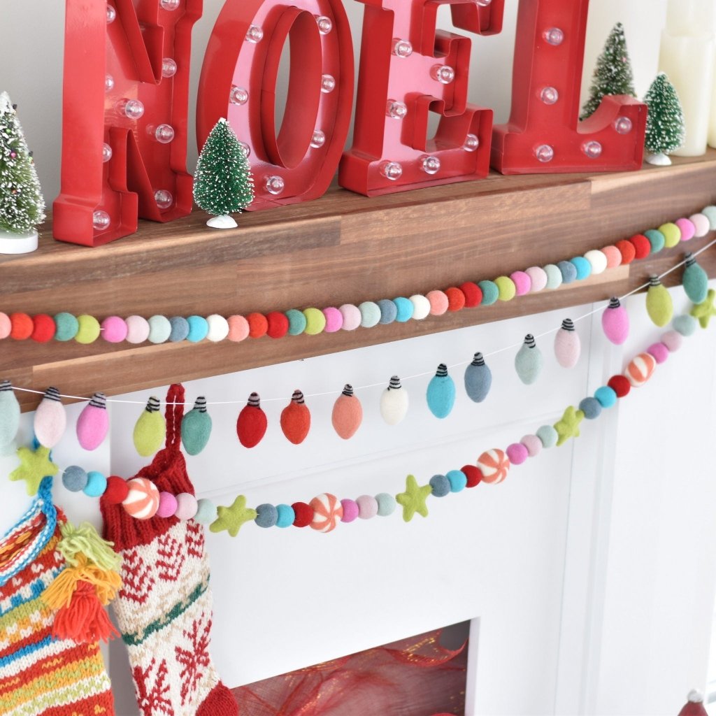 Vintage Christmas Felt Garlands - Tik Tak Design Co.