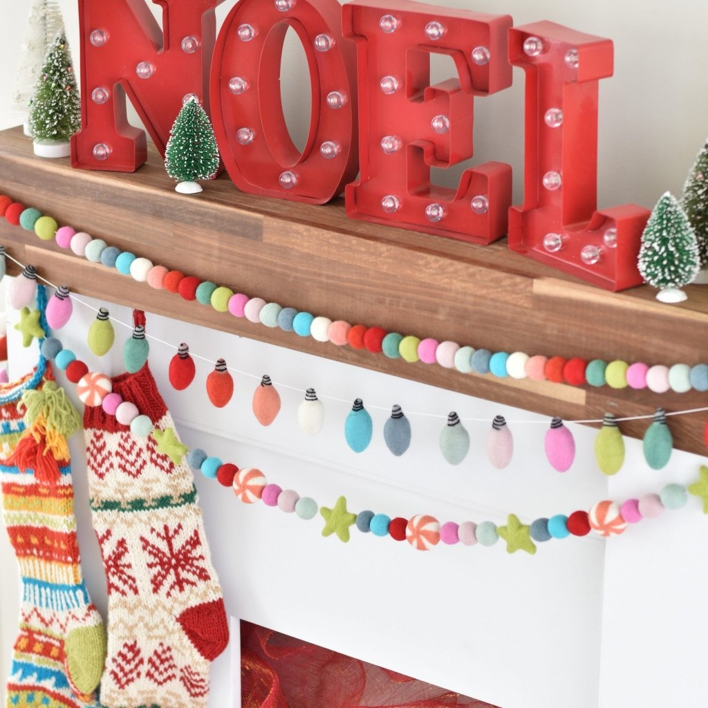 Vintage Christmas Felt Garlands - Tik Tak Design Co.