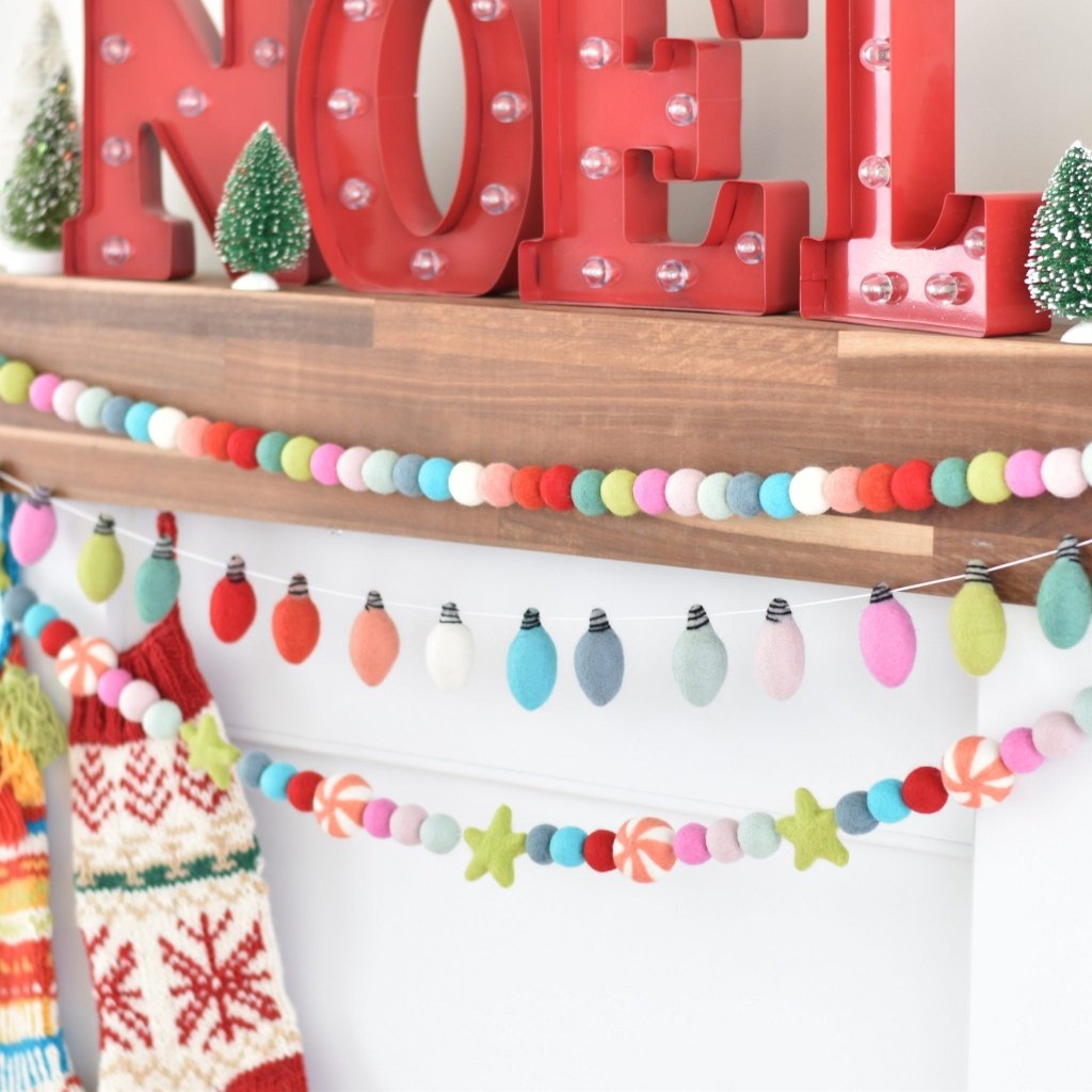 Vintage Christmas Felt Garlands - Tik Tak Design Co.