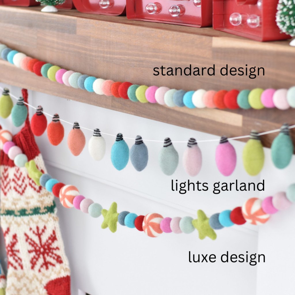 Vintage Christmas Felt Garlands - Tik Tak Design Co.