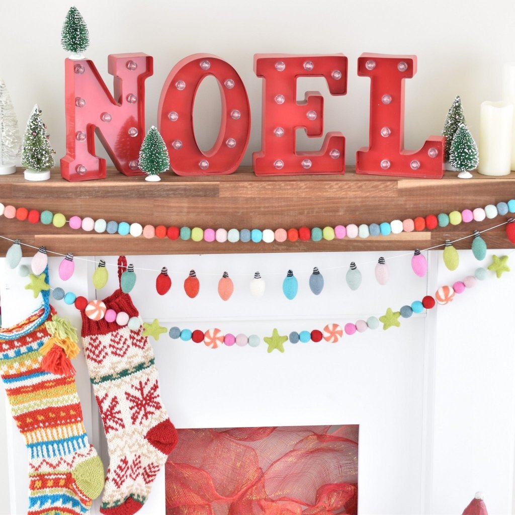 Vintage Christmas Felt Garlands - Tik Tak Design Co.