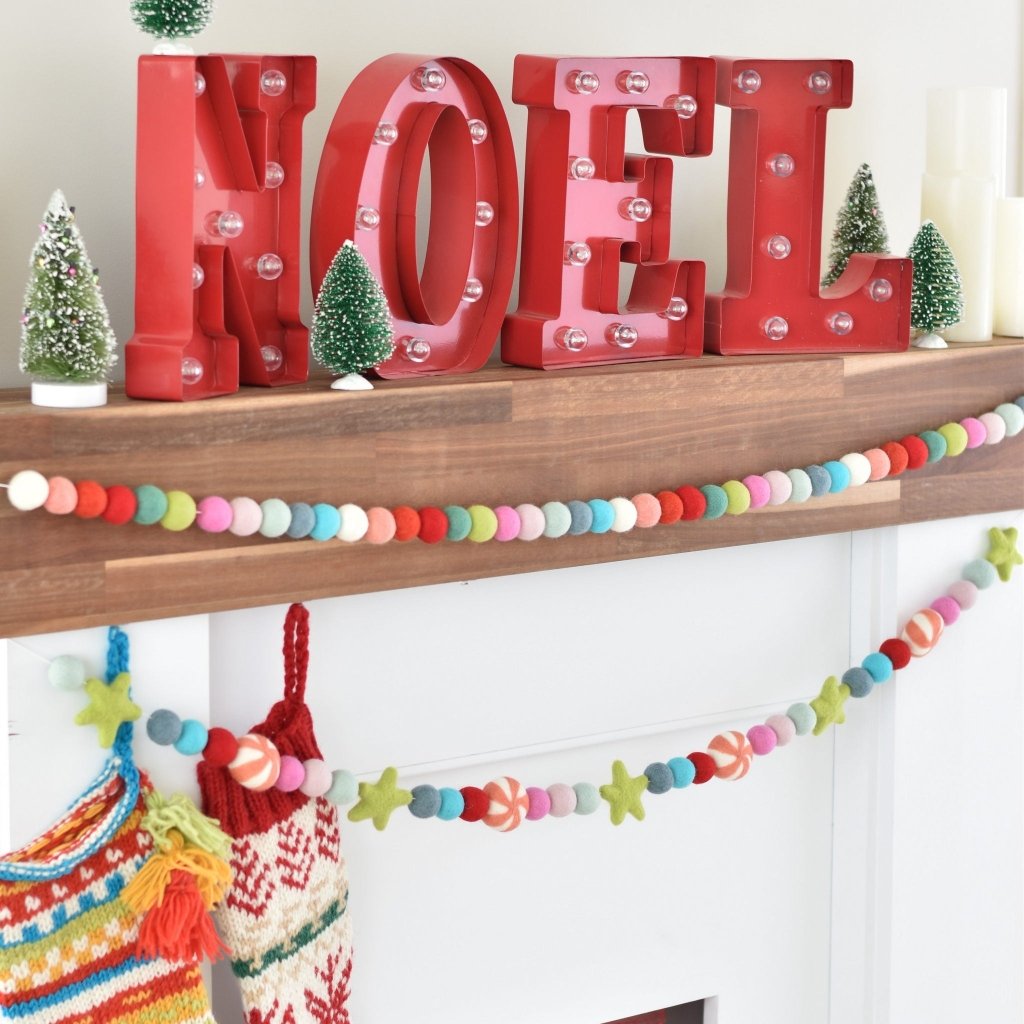 Vintage Christmas Felt Garlands - Tik Tak Design Co.