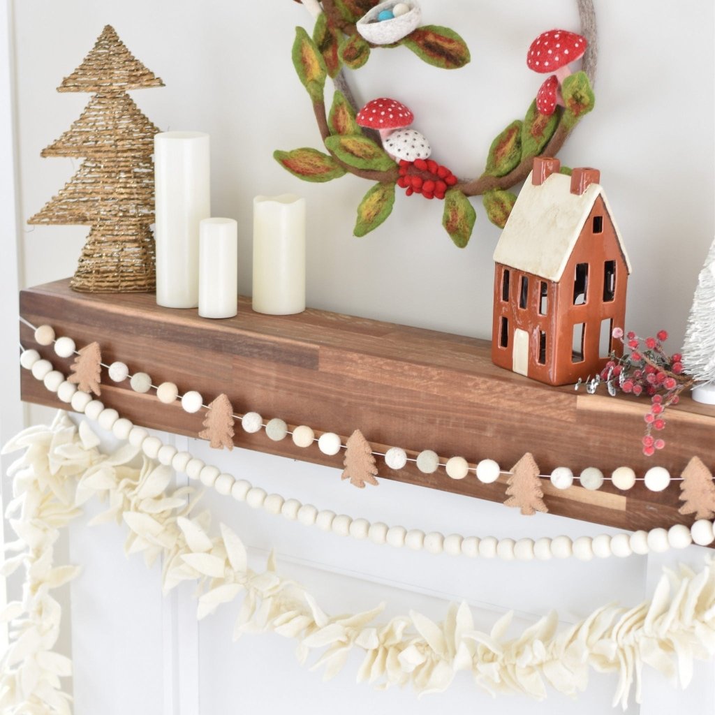 White Leaf Garland - Tik Tak Design Co.