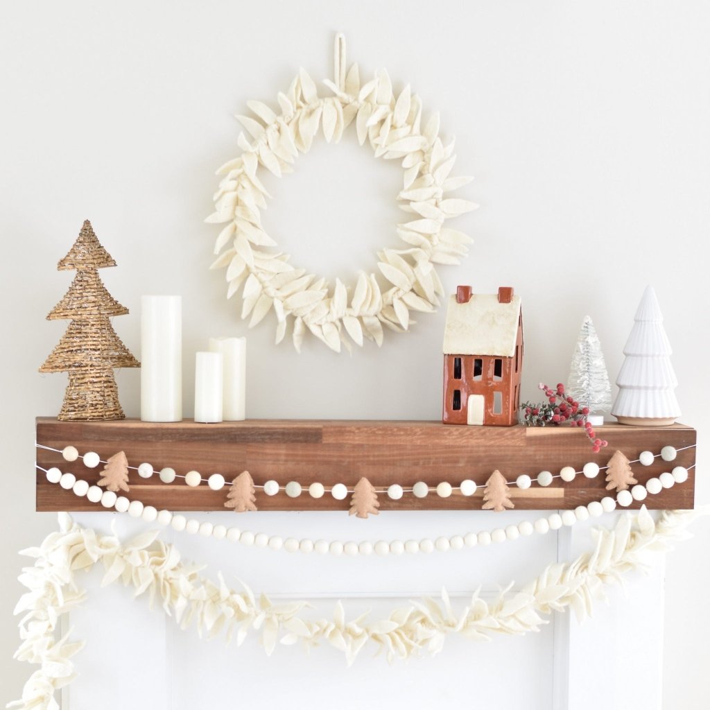 White Leaf Garland - Tik Tak Design Co.