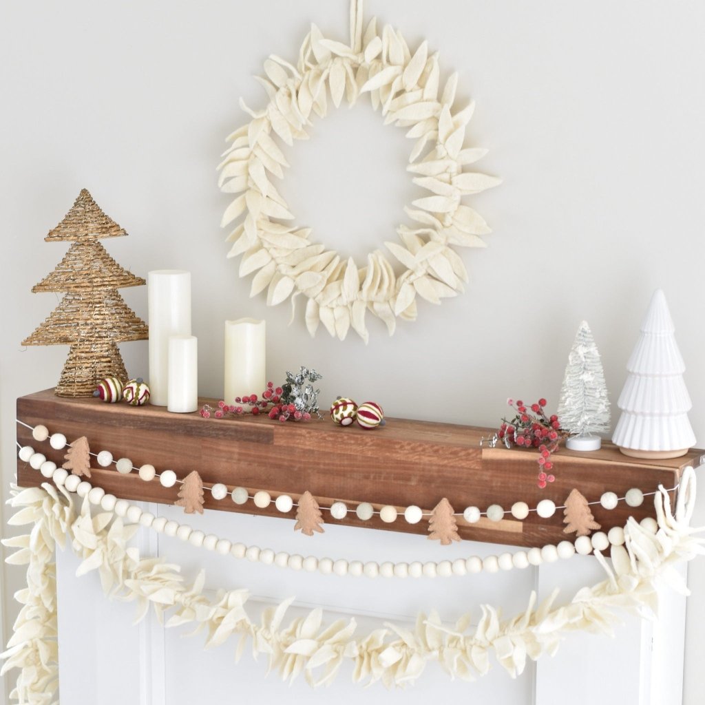 White Leaf Garland - Tik Tak Design Co.