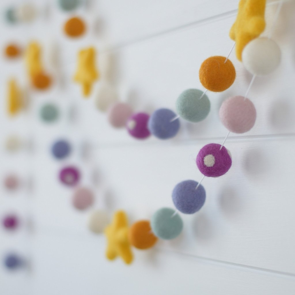 Wildflower Felt Garlands - Tik Tak Design Co.