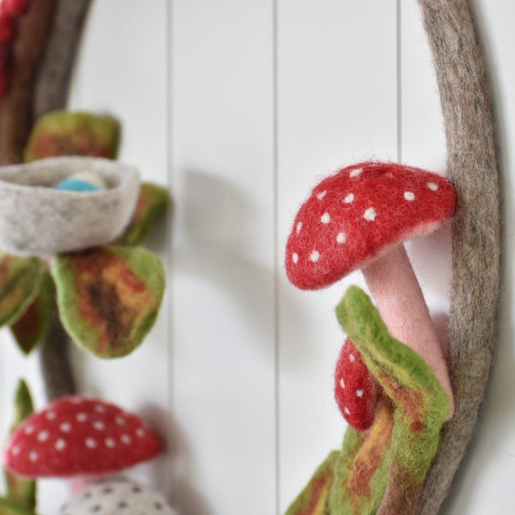 Woodland Felt Wreath - Tik Tak Design Co.