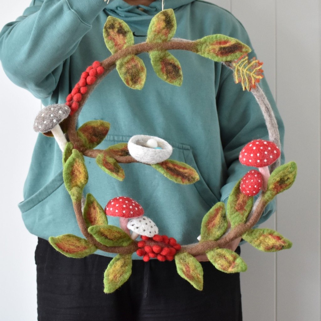Woodland Felt Wreath - Tik Tak Design Co.