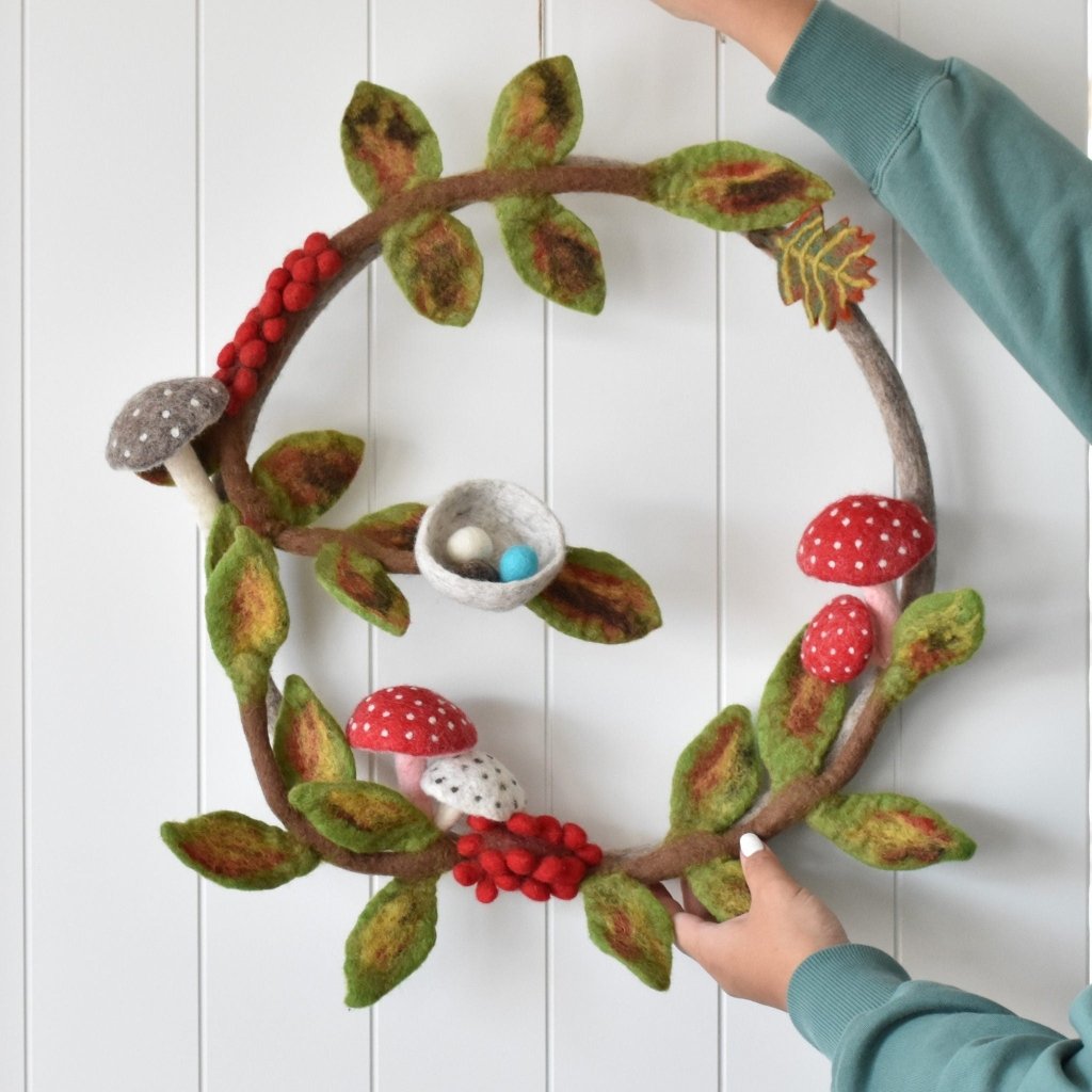 Woodland Felt Wreath - Tik Tak Design Co.