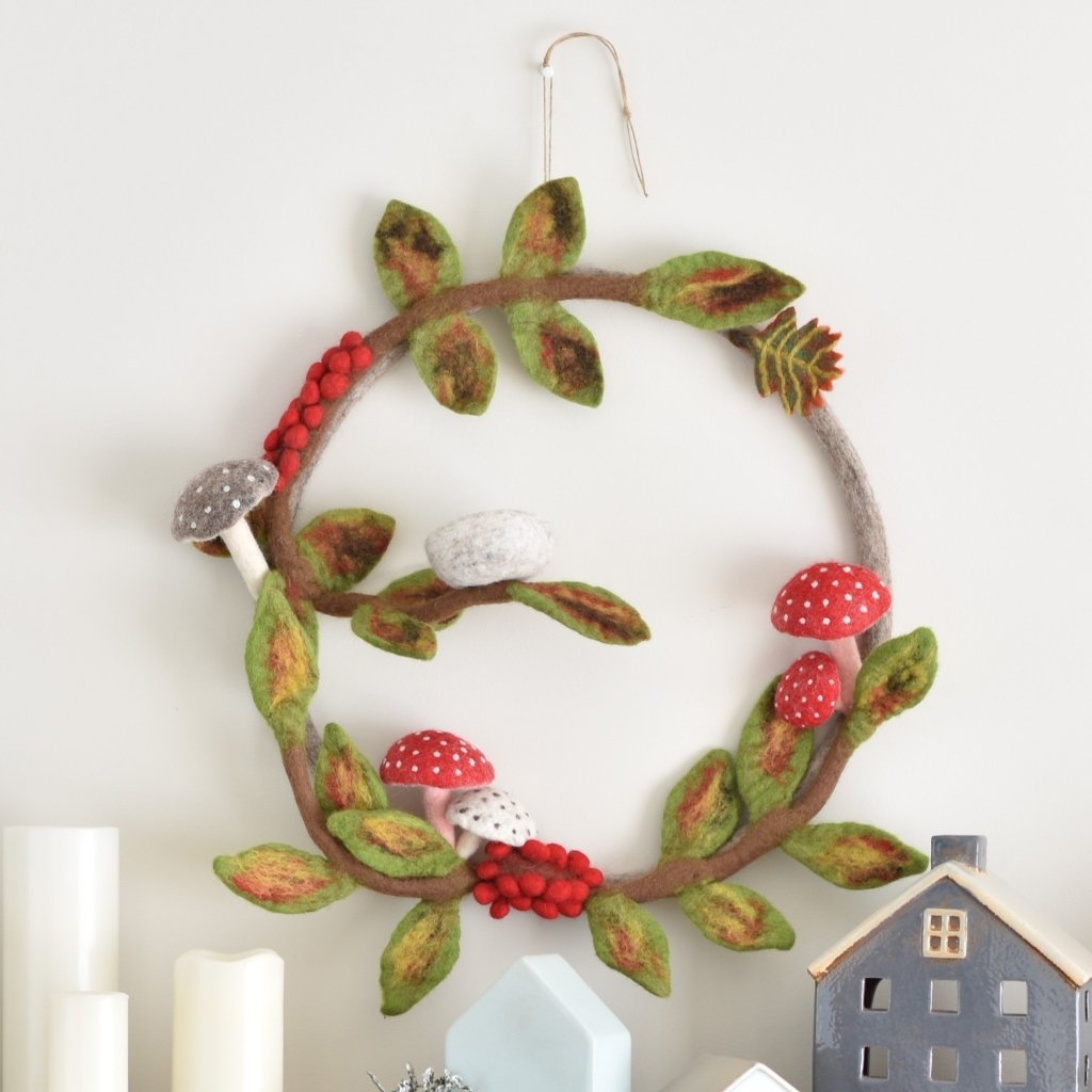 Woodland Felt Wreath - Tik Tak Design Co.