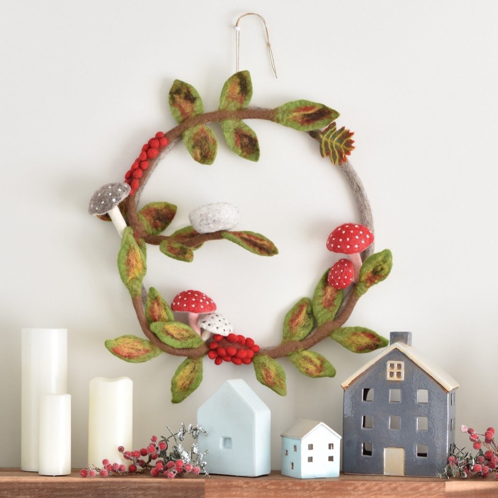 Woodland Felt Wreath - Tik Tak Design Co.