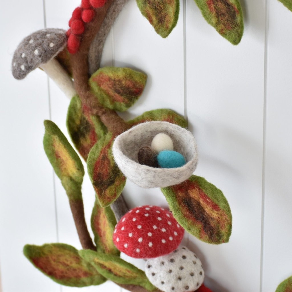 Woodland Felt Wreath - Tik Tak Design Co.