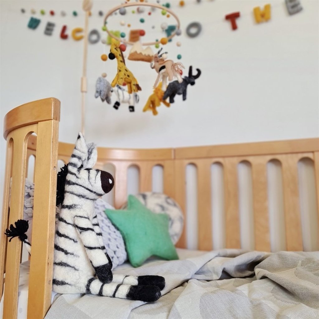 Zebra Felt Animal - Tik Tak Design Co.