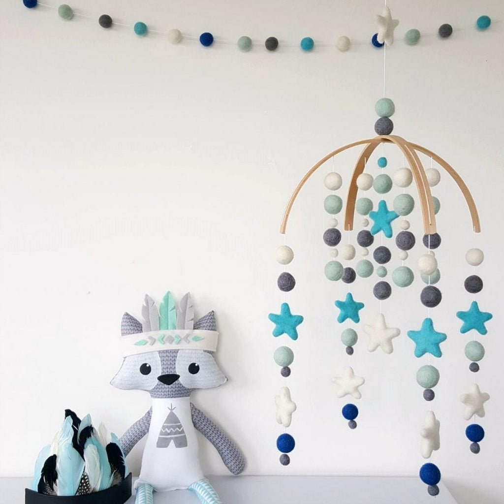 Blue Sky Baby Mobile