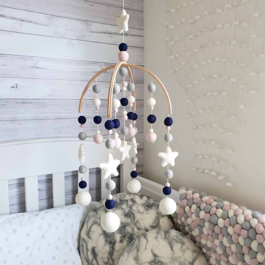 Bordeaux Baby Mobile - Tik Tak Design Co.