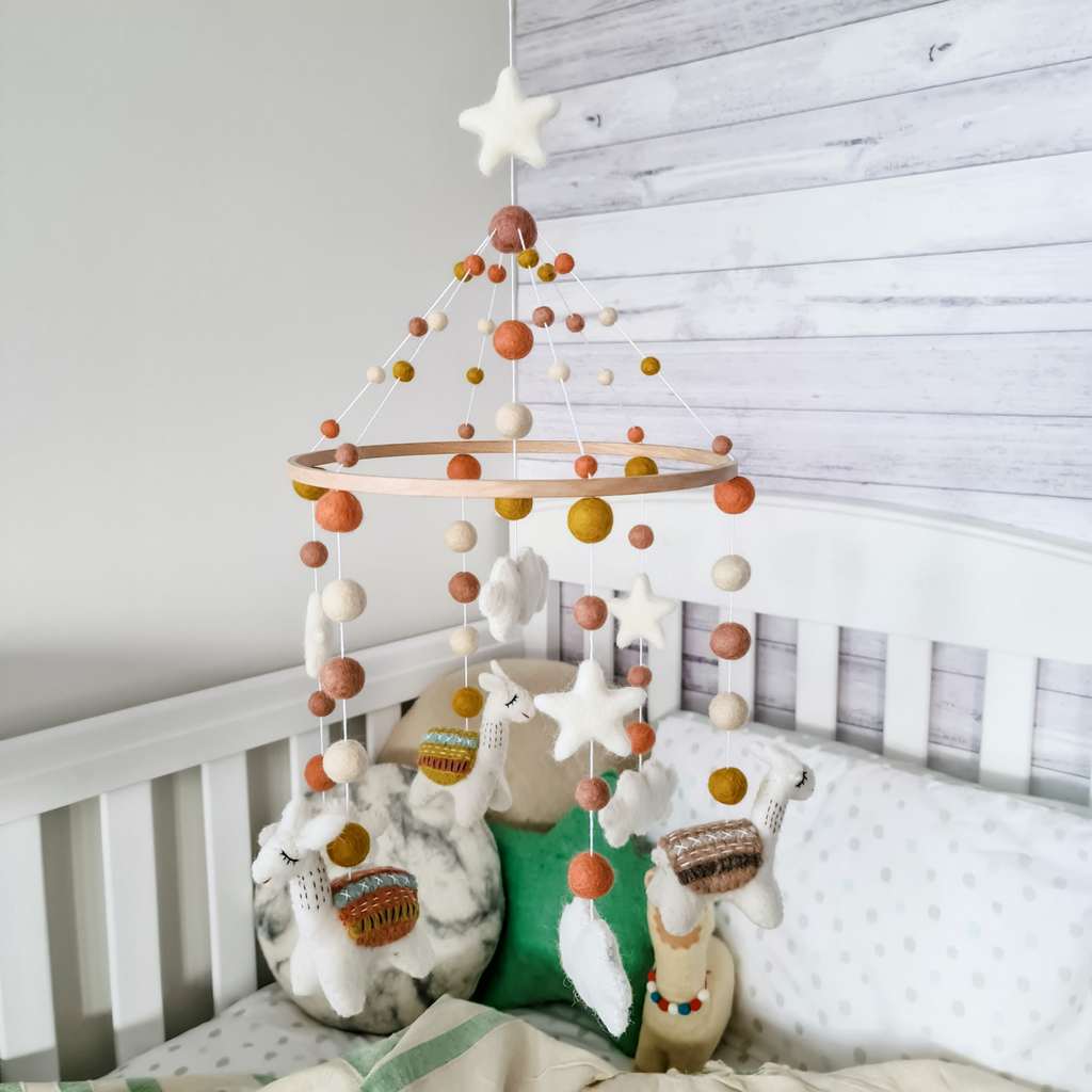 Desert Sunset Llama Baby Mobile - Tik Tak Design Co.