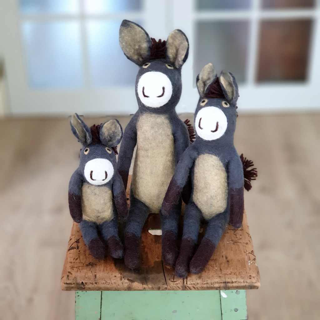 Donkey Felt Animal - Tik Tak Design Co.