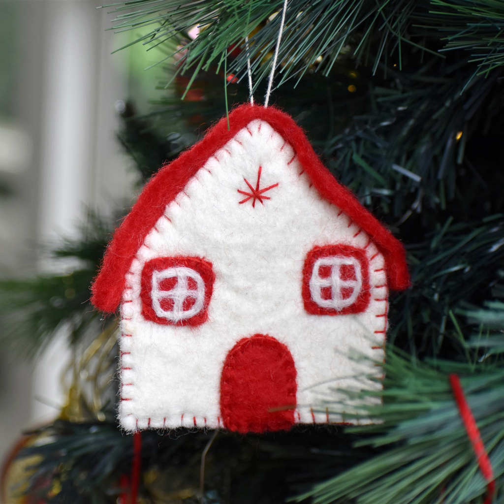 Felt Christmas House Decoration - Tik Tak Design Co.