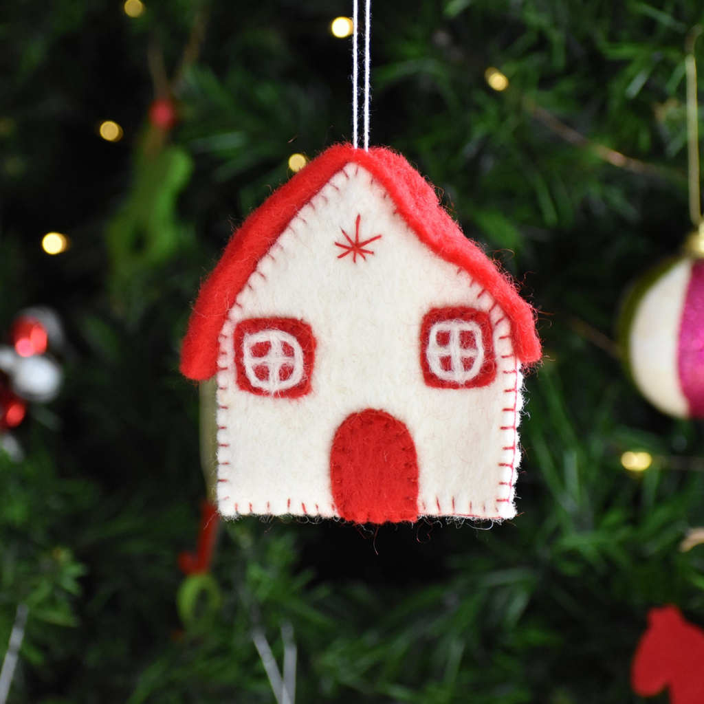 Felt Christmas House Decoration - Tik Tak Design Co.