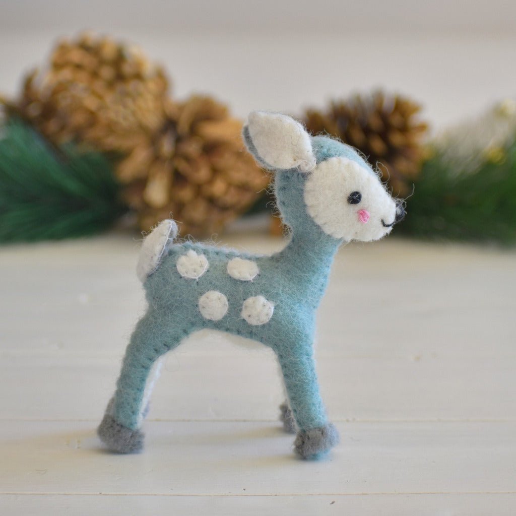 Felt Deer Decoration - Mint - Tik Tak Design Co.