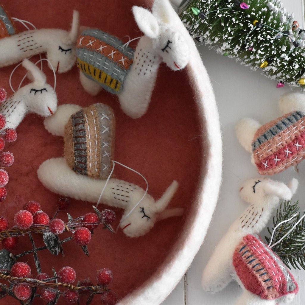 Felt Llama Decoration - Camel - Tik Tak Design Co.