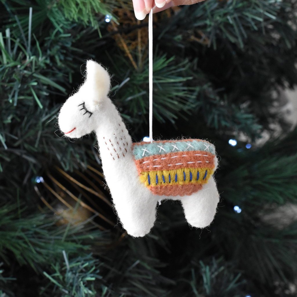 Felt Llama Decoration - Terracotta - Tik Tak Design Co.