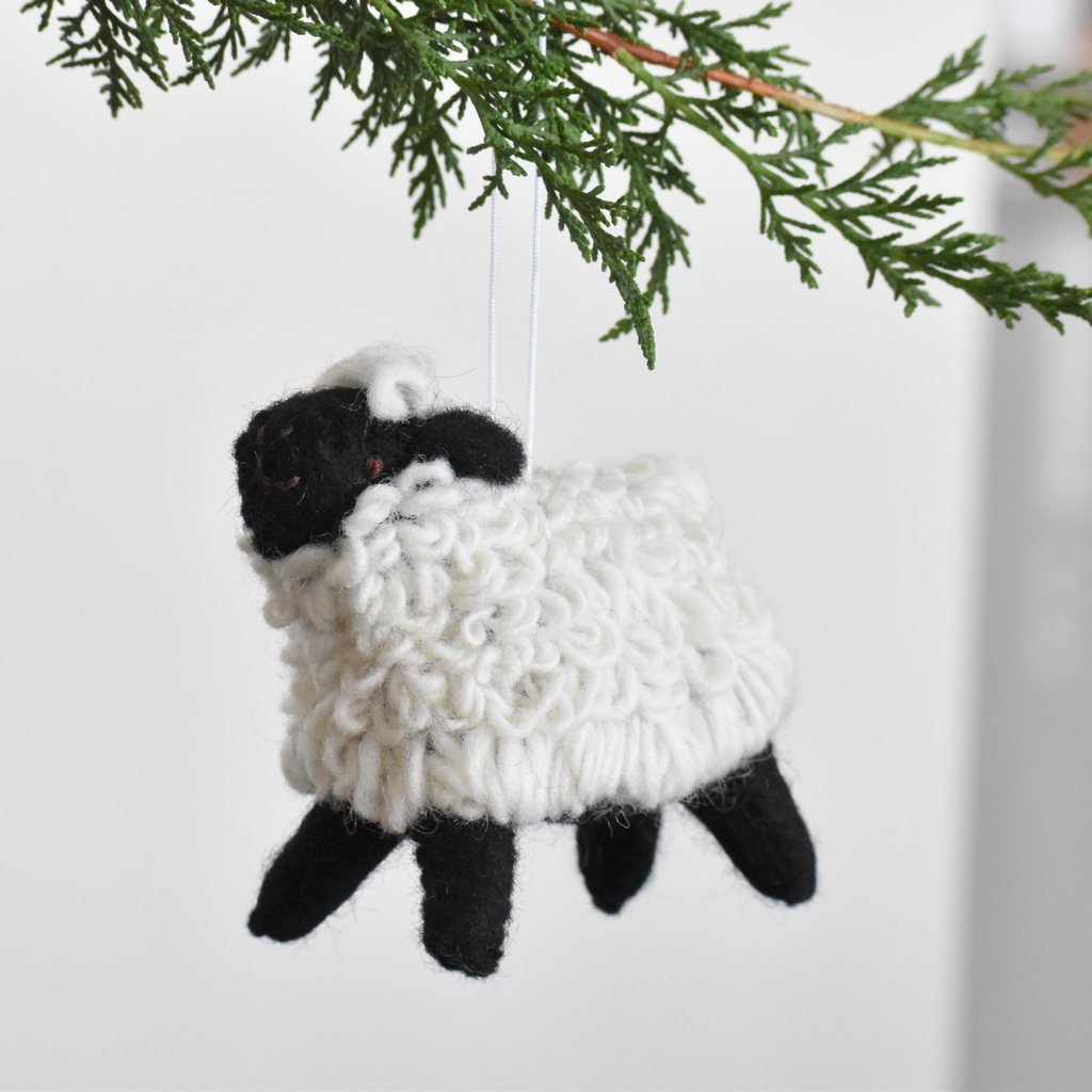 Felt Suffolk Sheep Decoration - Tik Tak Design Co.
