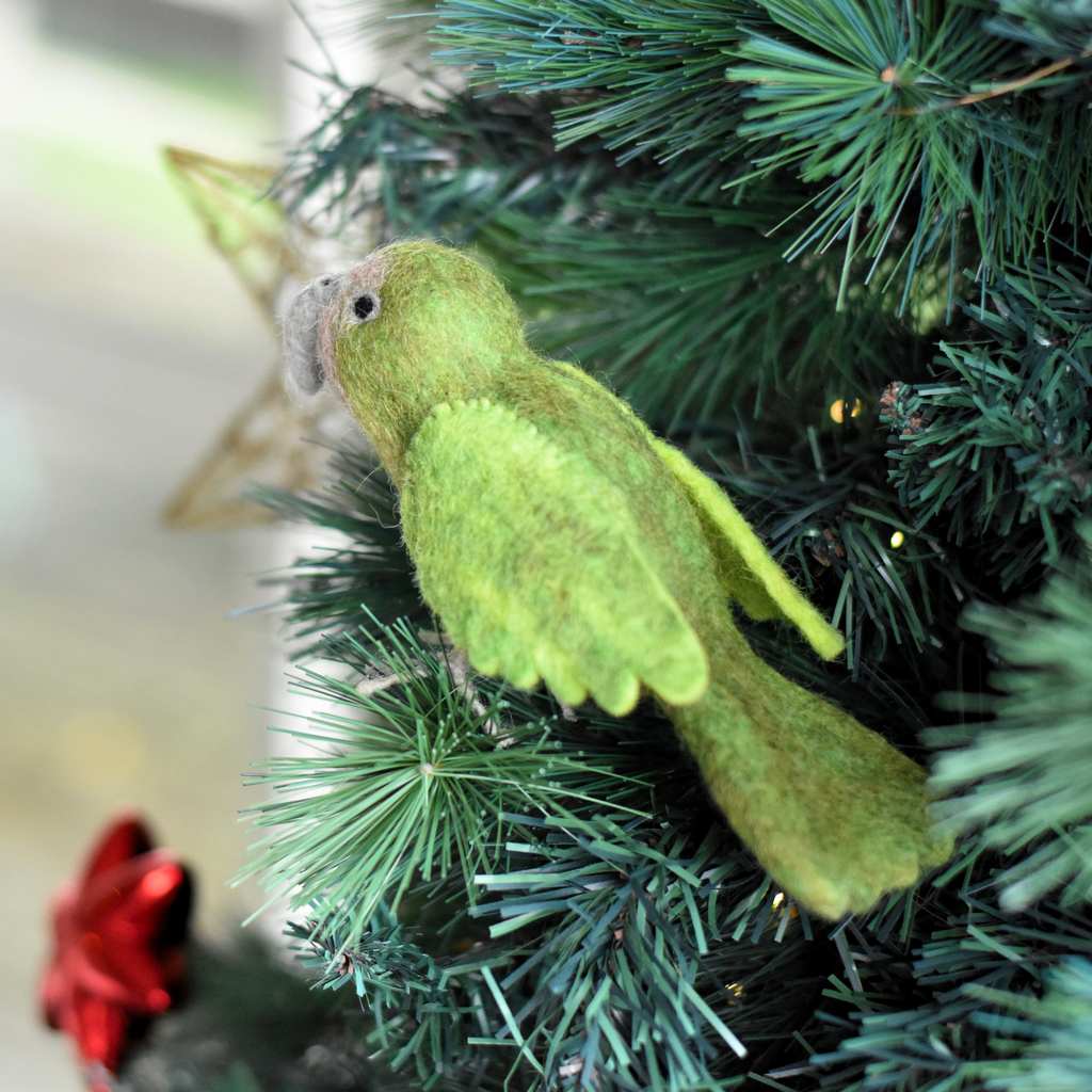 Kākāpō NZ Native Bird - Hand Felted - Tik Tak Design Co.