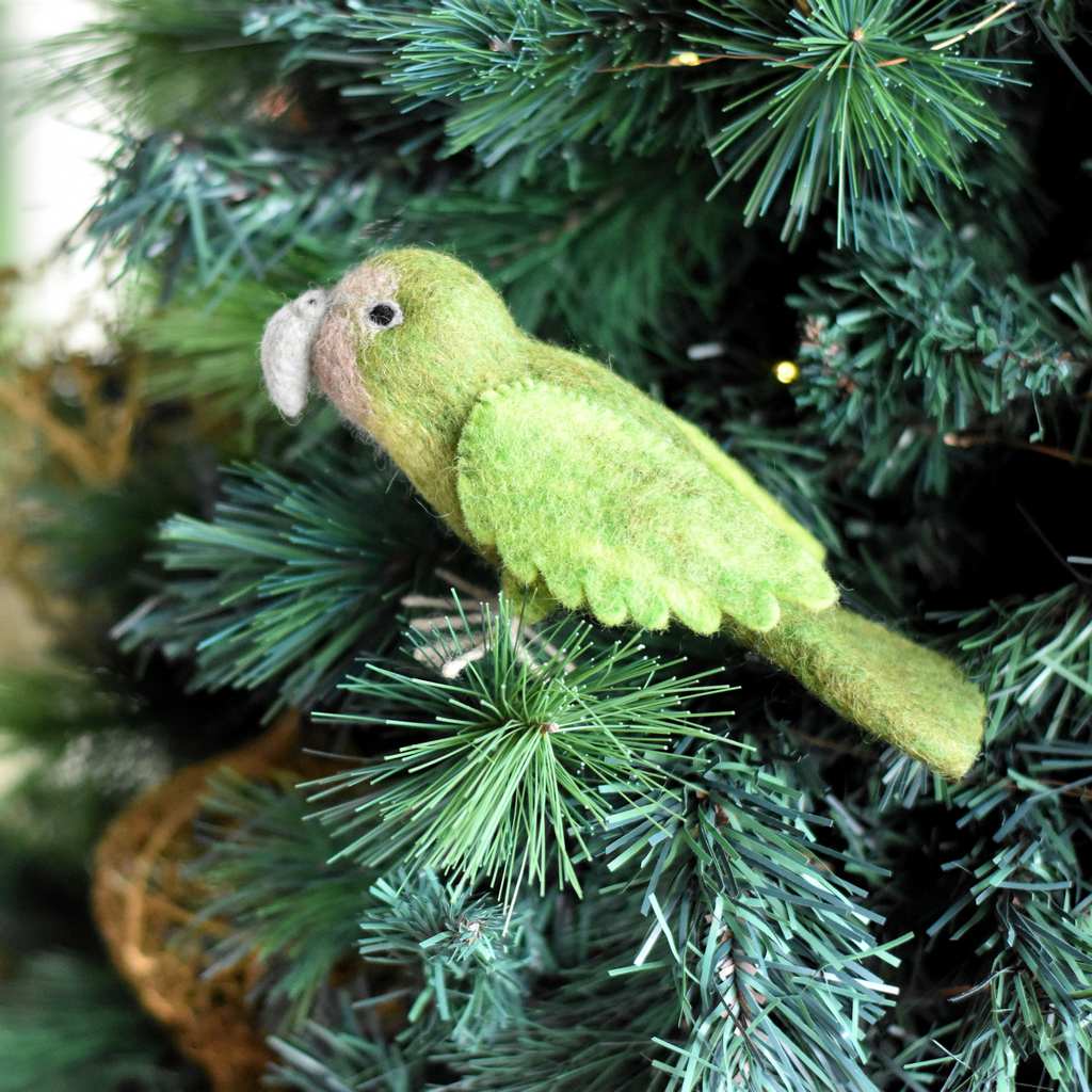 Kākāpō NZ Native Bird - Hand Felted - Tik Tak Design Co.