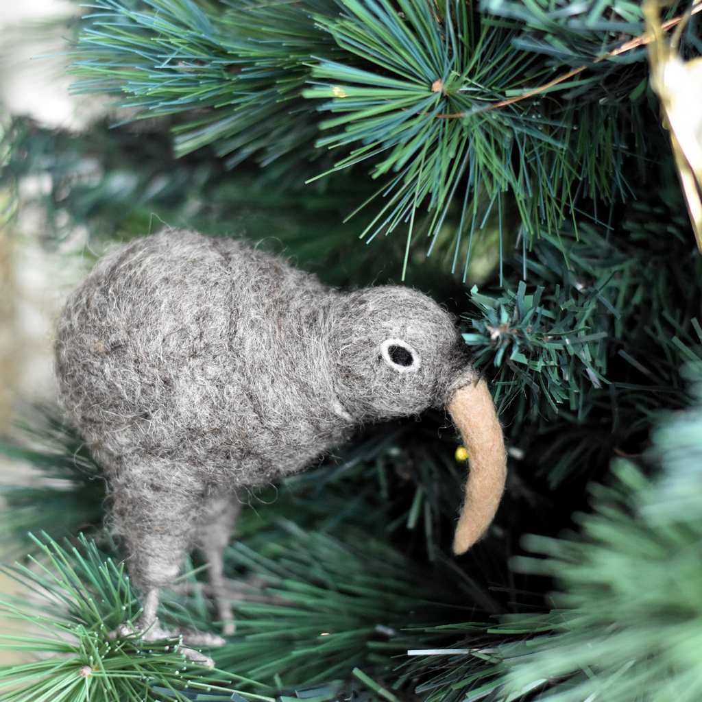 Kiwi NZ Native Bird - Hand Felted - Tik Tak Design Co.