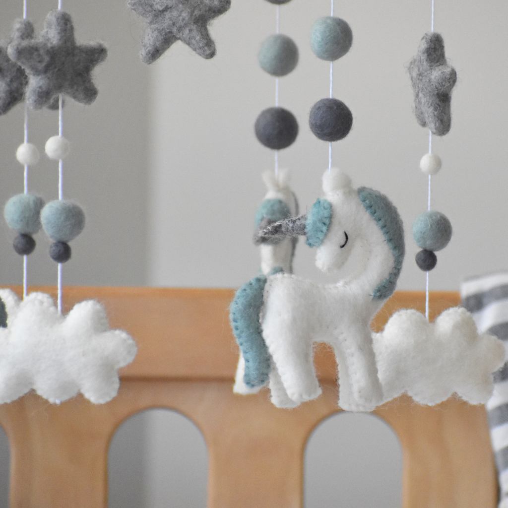 Unicorn best sale crib mobile