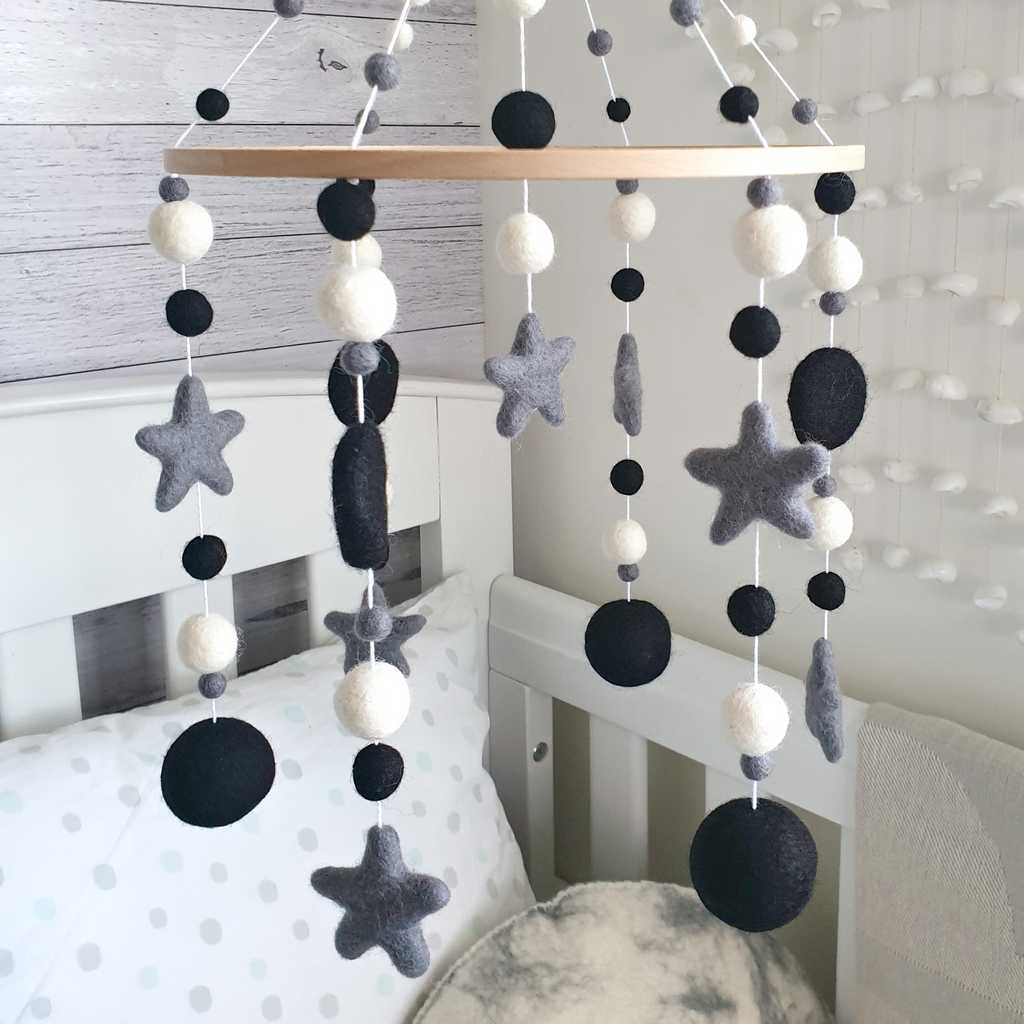 Monochrome Contemporary Mobile - Tik Tak Design Co.