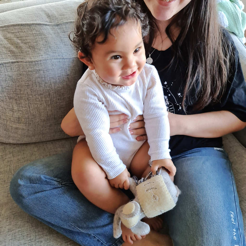 Mum and Bub Elephants - Pink - Tik Tak Design Co.