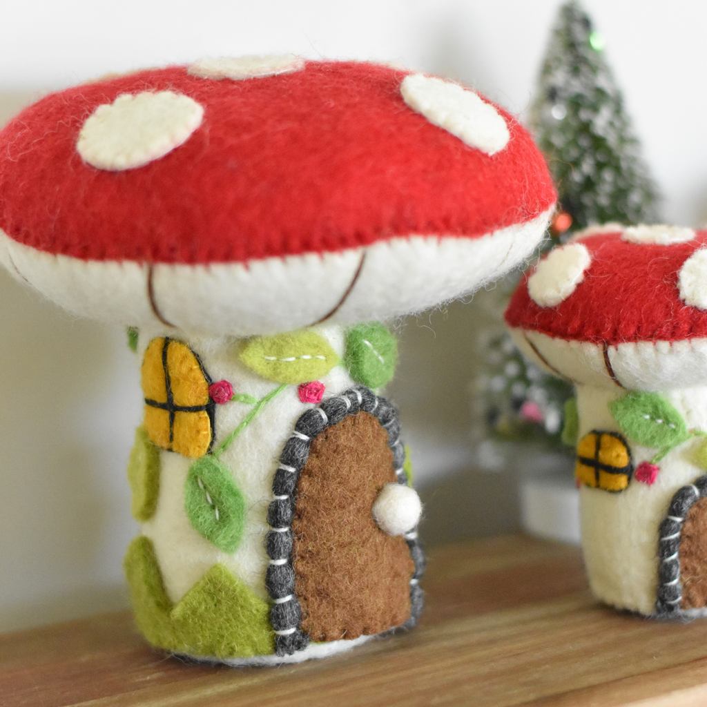 Mushroom Home - Large - Tik Tak Design Co.