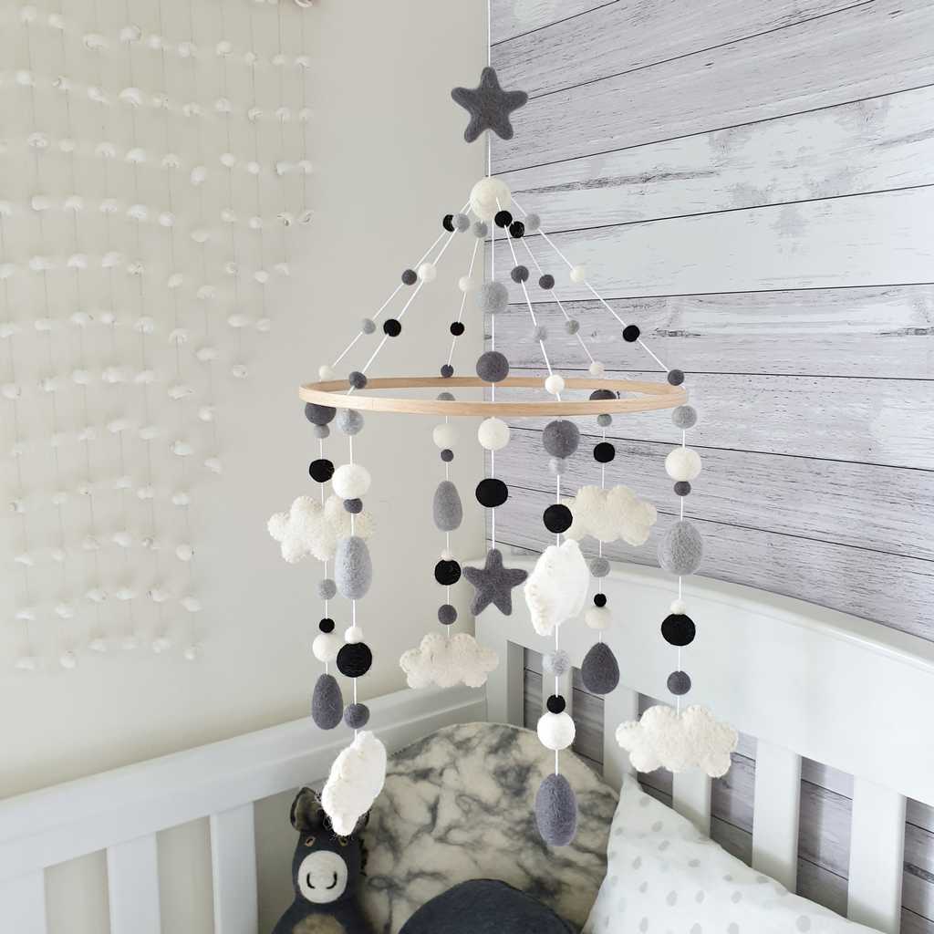 Night Sky Cloud Mobile - Tik Tak Design Co.