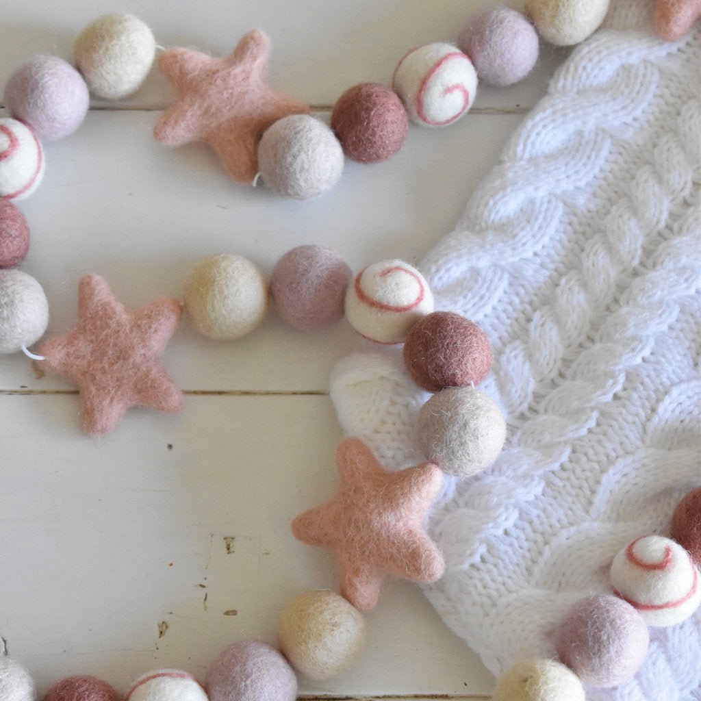 Pink Swirl Christmas Garland - Luxe Edition - Tik Tak Design Co.