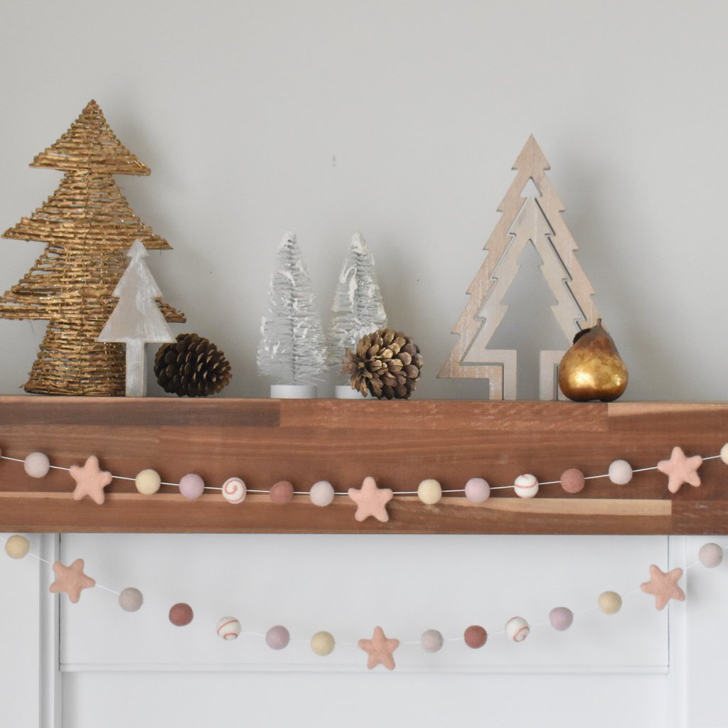 Pink Swirl Christmas Garland - Luxe Edition - Tik Tak Design Co.