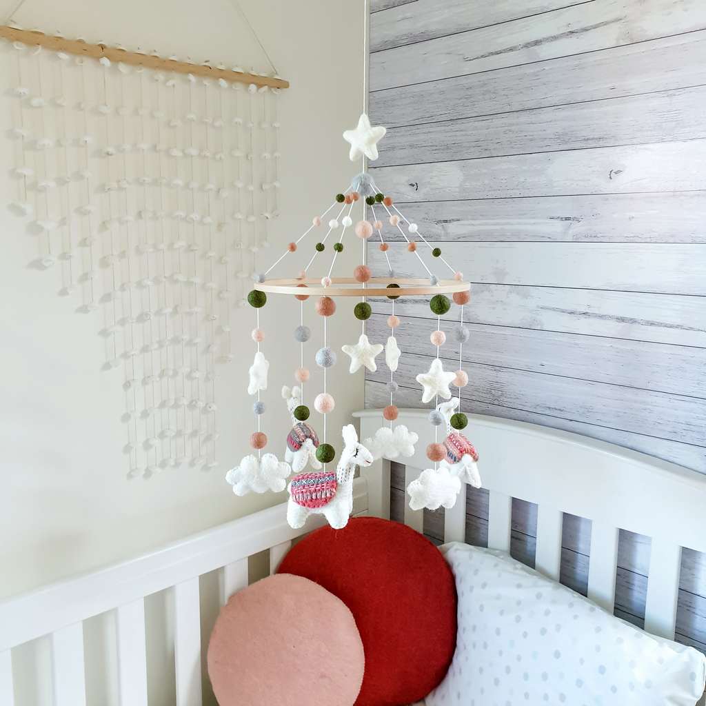 Rosario Llama Baby Mobile - Tik Tak Design Co.