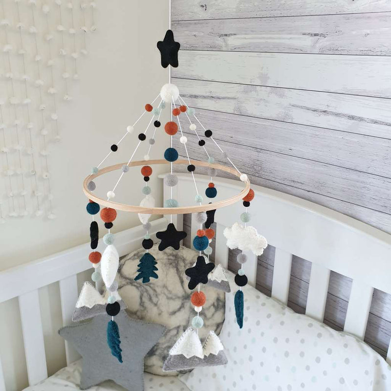 Baby Mobile for Cot or Crib Exclusive designs by Tik Tak Design Co.