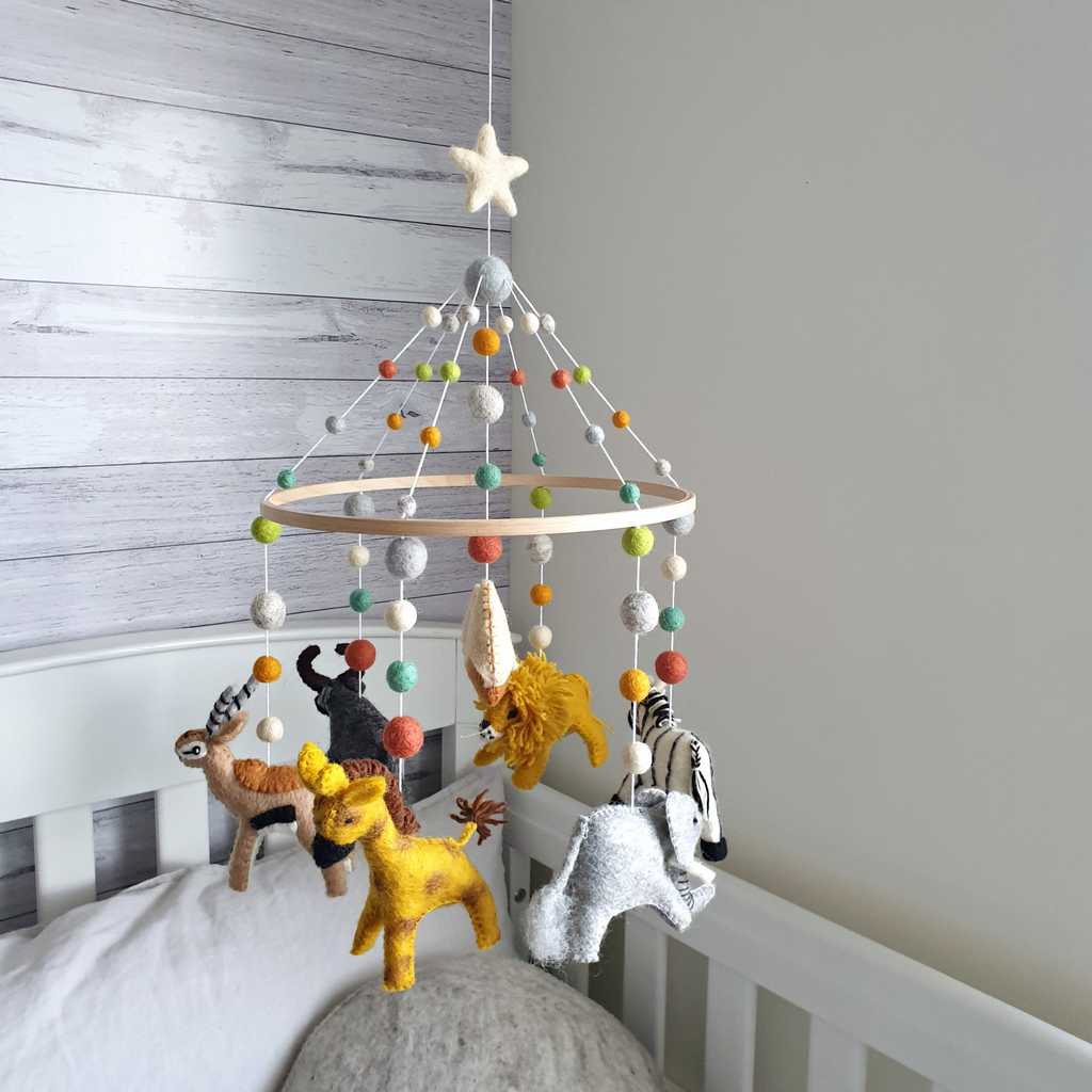 Savanna Animal Mobile - Tik Tak Design Co.