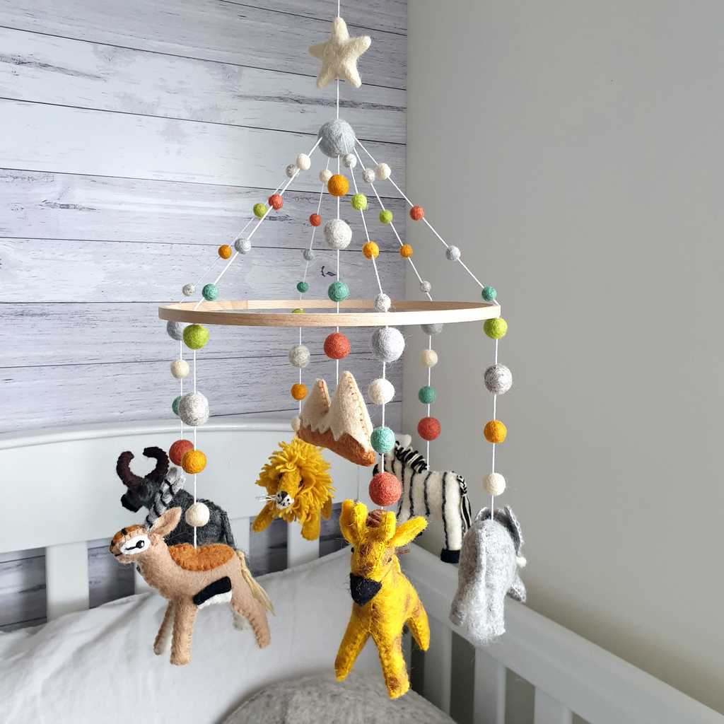 Savanna Animal Mobile - Tik Tak Design Co.