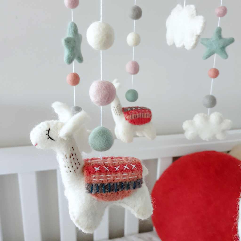 Serenade Llama Baby Mobile - Tik Tak Design Co.