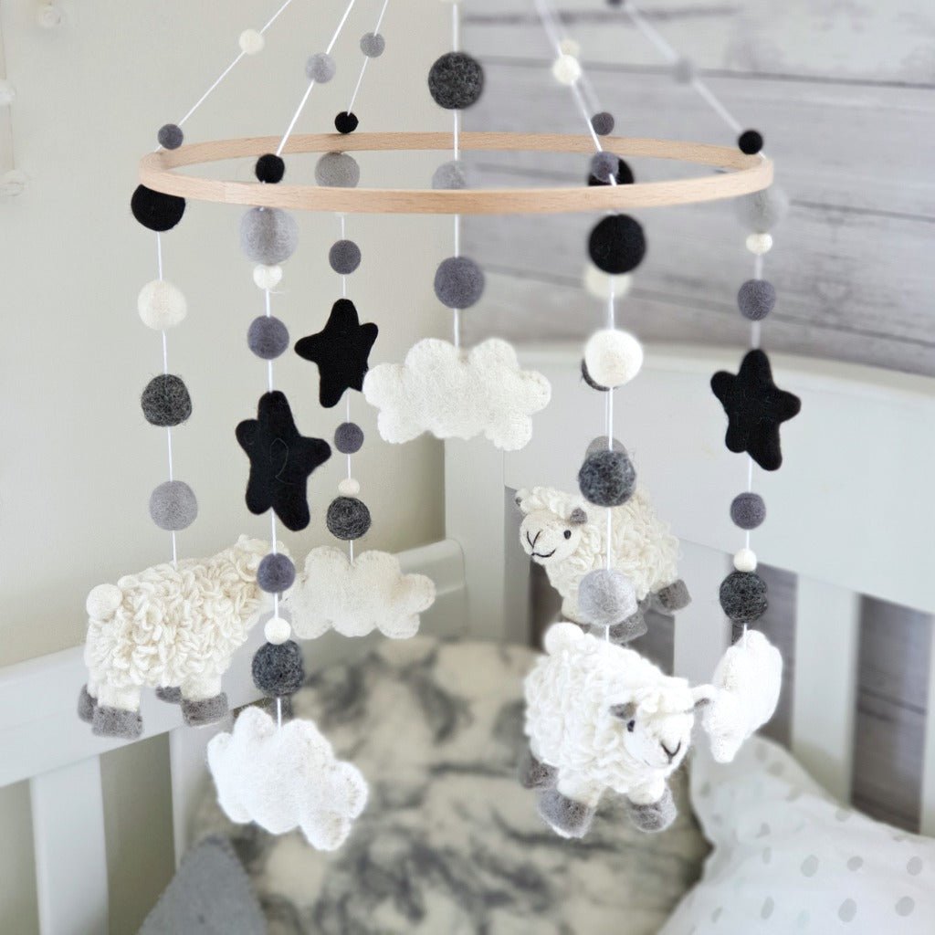 Sheep Dreams Animal Mobile - Tik Tak Design Co.