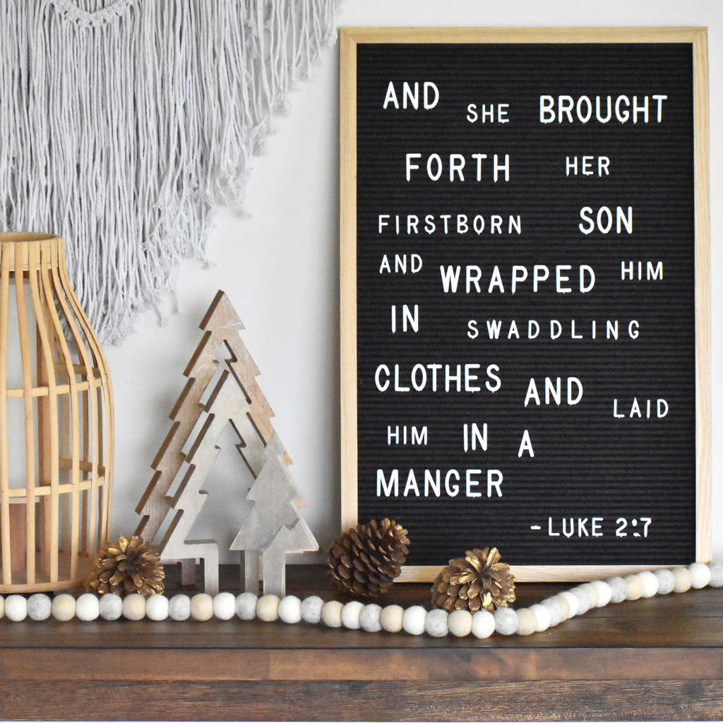 Silent Night Christmas Garland - Tik Tak Design Co.