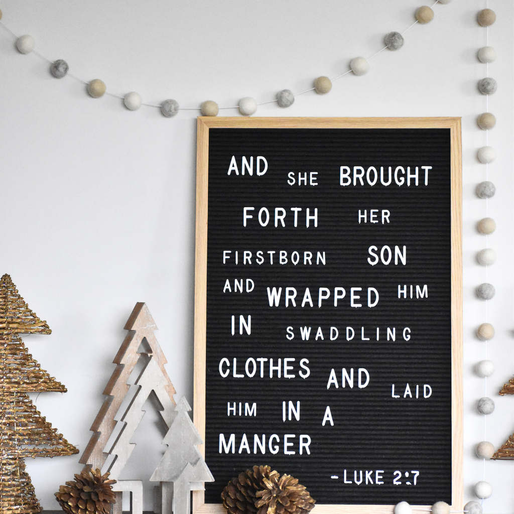 Silent Night Christmas Garland - Tik Tak Design Co.