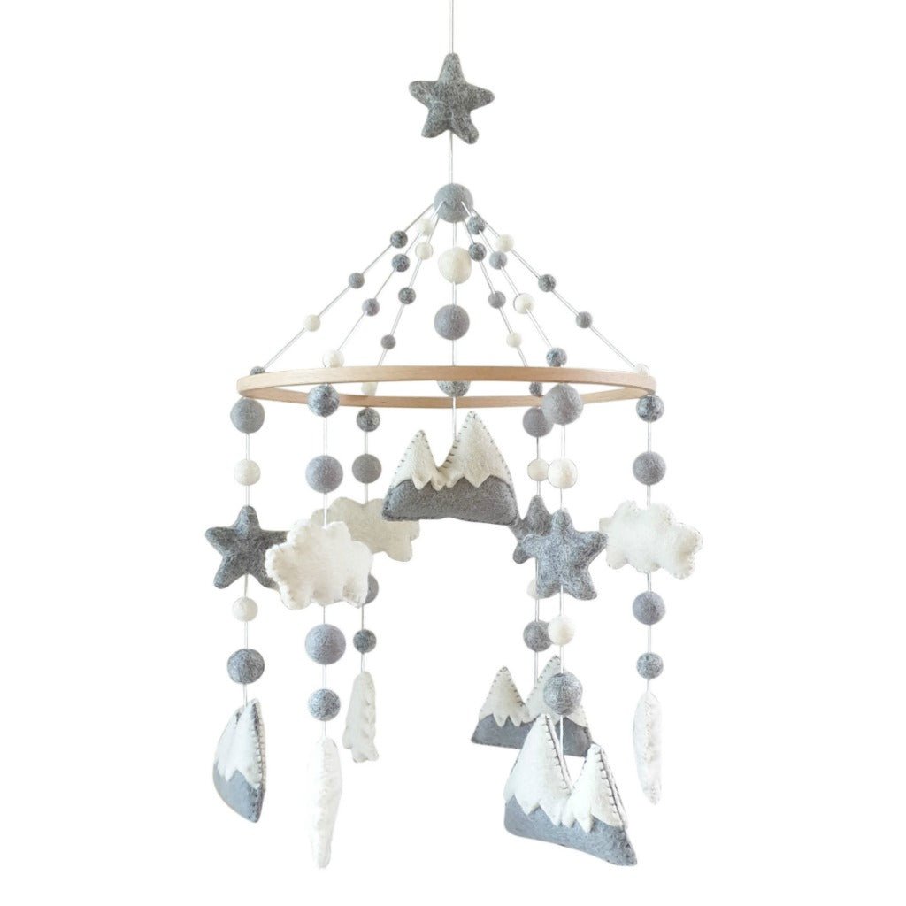 Silver Lining Woodland Mobile - Tik Tak Design Co.